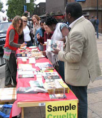 taking leaflets
