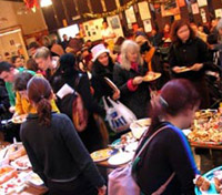 crowds at the food fayre