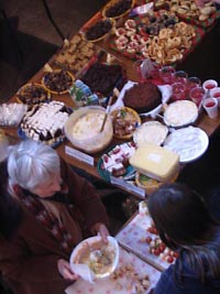 some of the food at the fayre