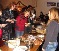 savoury food stall