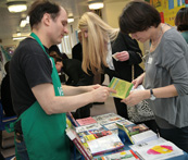 Vegetarian guides stall